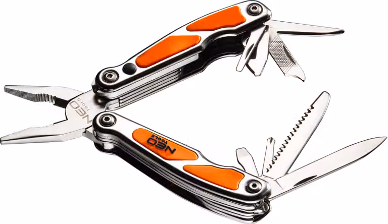NEO TOOLS Mini utensile multifunzione, con LED, set di 10 pezzi