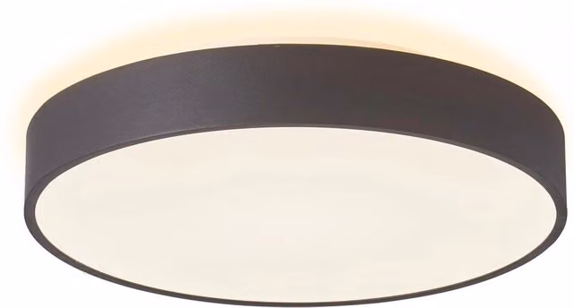 Plafoniera rotonda LED 95W CCT 3000K 4000K MENKAR 800 lampada 80cm luce soffitto negozio ufficio 230V COLORE NERO