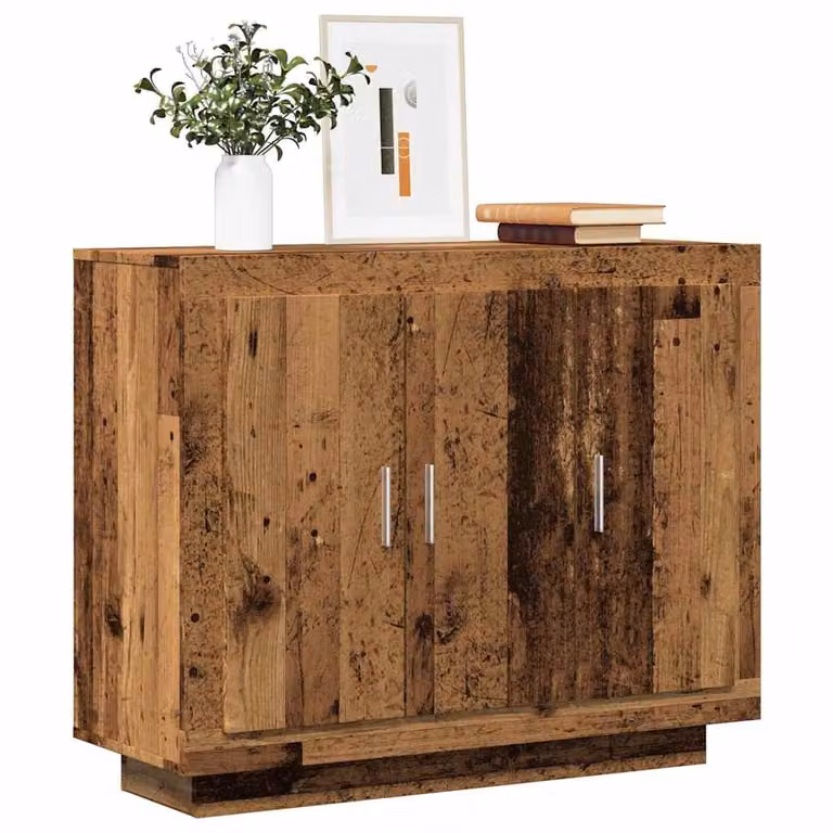 Credenza moderna vidaXL in legno marrone L: 92 cm, P: 35 cm, H: 75 cm