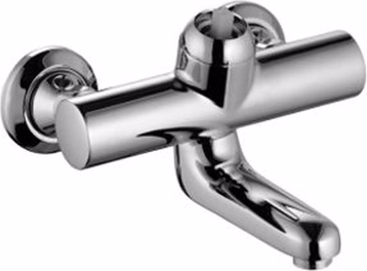Miscelatore monocomando a parete Kludi Provita senza leva, sporgenza 191 mm, cromato, 1 pezzo.