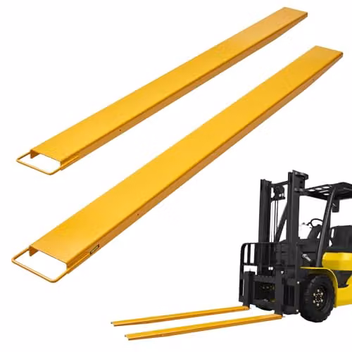 VEVOR Forche per Pallet Lunghezza 2440 mm Capacità Carico max. 1815 Tonnellate, Coppia di Forche per Movimentazione Carico da Benne Trattori Minipala Escavatori in Acciaio, Forche Compatibili 106mm
