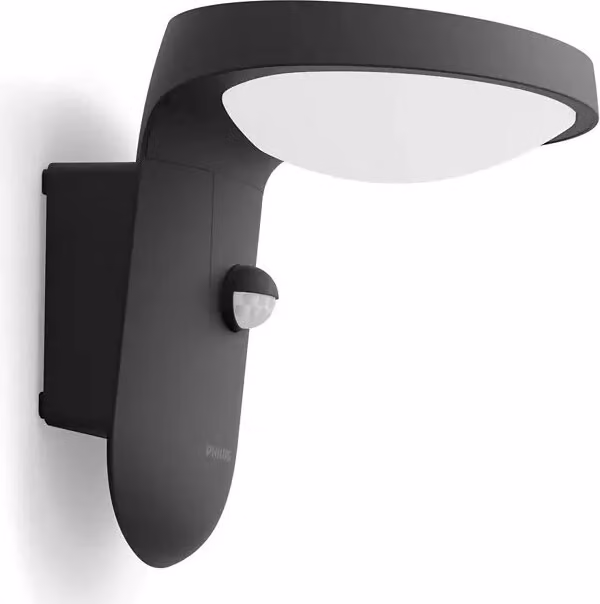 Applique da esterno con sensore di movimento LED TYLA IR 9W 4000K 930lm IP44 antracite Philips