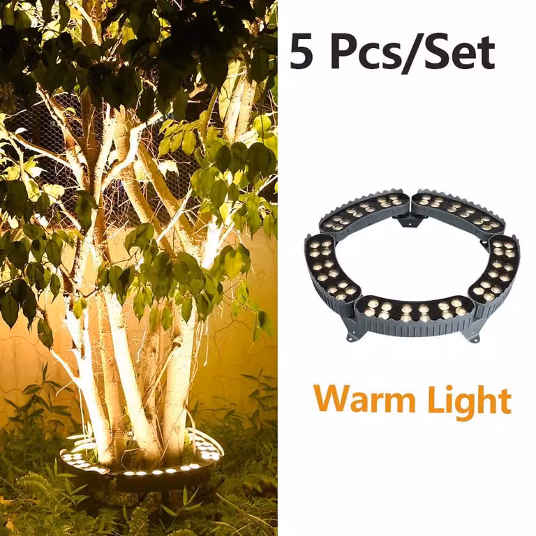 Illuminazione da giardino - Faretti LED per esterni - Set da 5 pezzi - Adatti per aree esterne - Grado di protezione IP65 (resistenti all'acqua) - Alluminio - 220 V
