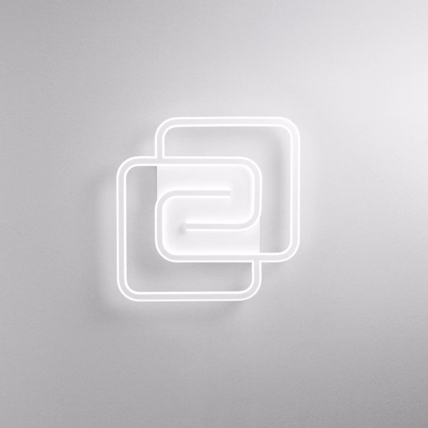 Luce Ambiente Design Applique da parete Cayman, Bianco / Opale, Soggiorno / Sala da pranzo, Metallo, Moderno, Applique