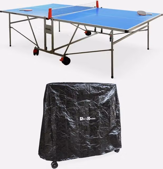 Tavolo da ping pong per esterni 274cm con 2 racchette e 3 palline +