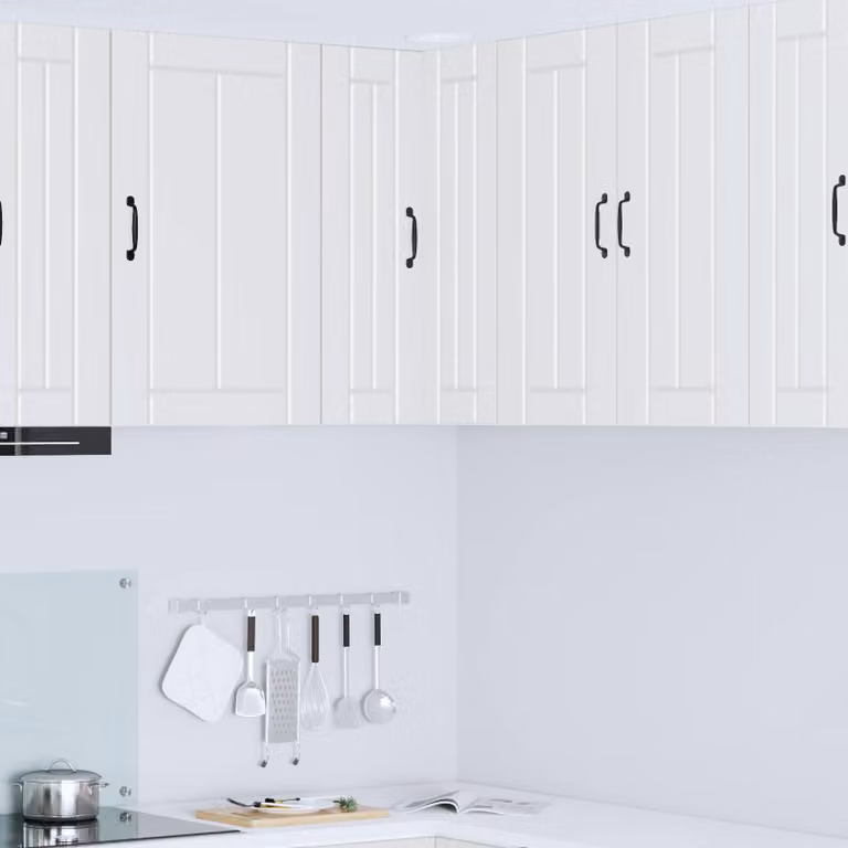 Mobile angolare da parete LUCCA vidaXL Bianco L/P/H: 57 x 57 x 80 cm