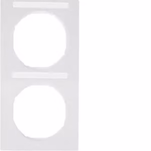 Berker 10122269 Cornice con campo di scrittura bianco polare, lucida Berker R.3
