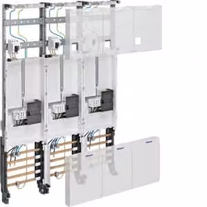 Matrice completa, univers Z 3ZP, H=1050mm, 3 matrici - Pannello contatori 3 contatori kWh 0 file ZL34C4N