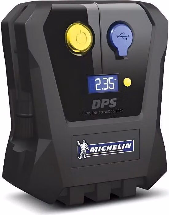 Mini compressore digitale 12V MICHELIN, da 0,05 a 3,5 bar, connessione USB, display digitale, incl. vano accessori