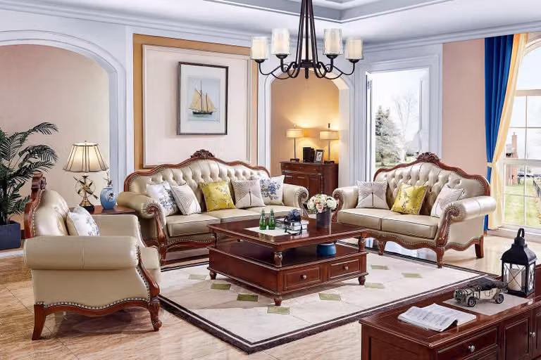 Klassischer Tische Holz Couchtische Tisch Wohnzimmer Couchtisch Möbel Design