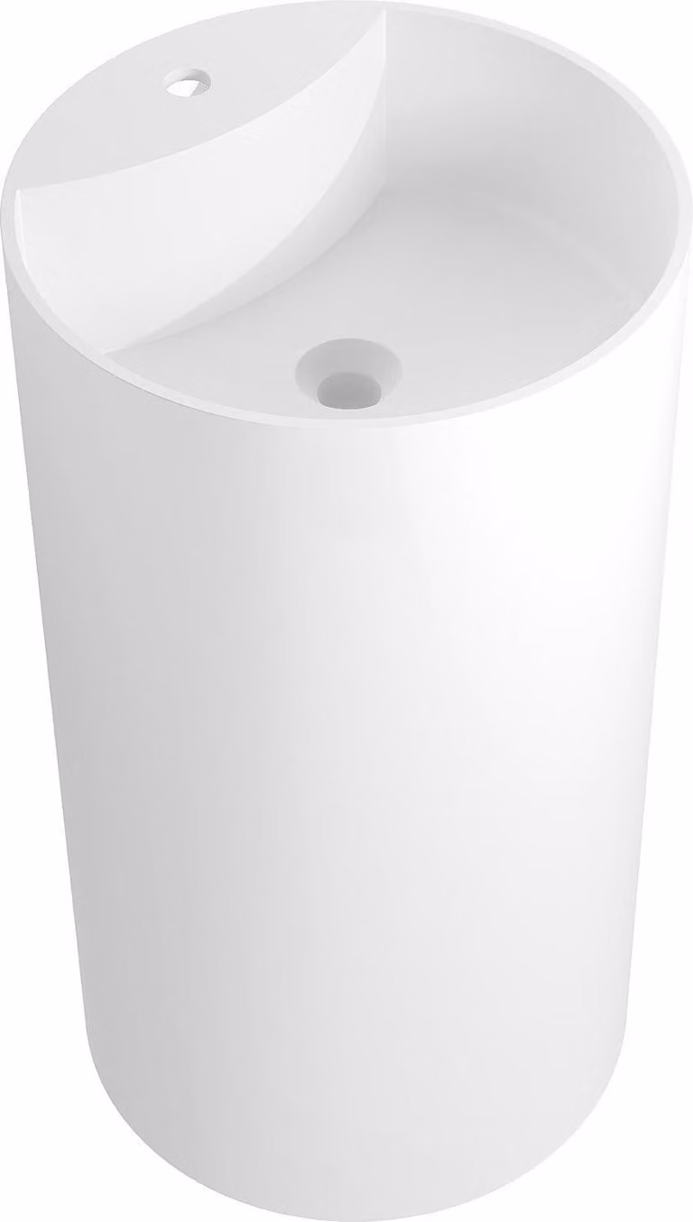Mexen Ajax-02 lavandino freestanding in conglomerato 45 x 45 cm, bianco opaco - 26514500