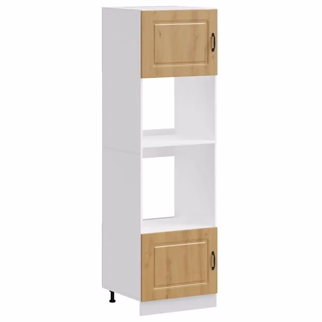 Pensile da cucina | Armadi Forno 2 pz Kalmar Rovere Artigianale in Legno Multistrato