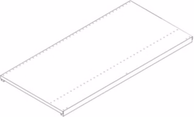 Zaf Ripiano Intero 50 x 100 cm Grigio 2 Pezzi