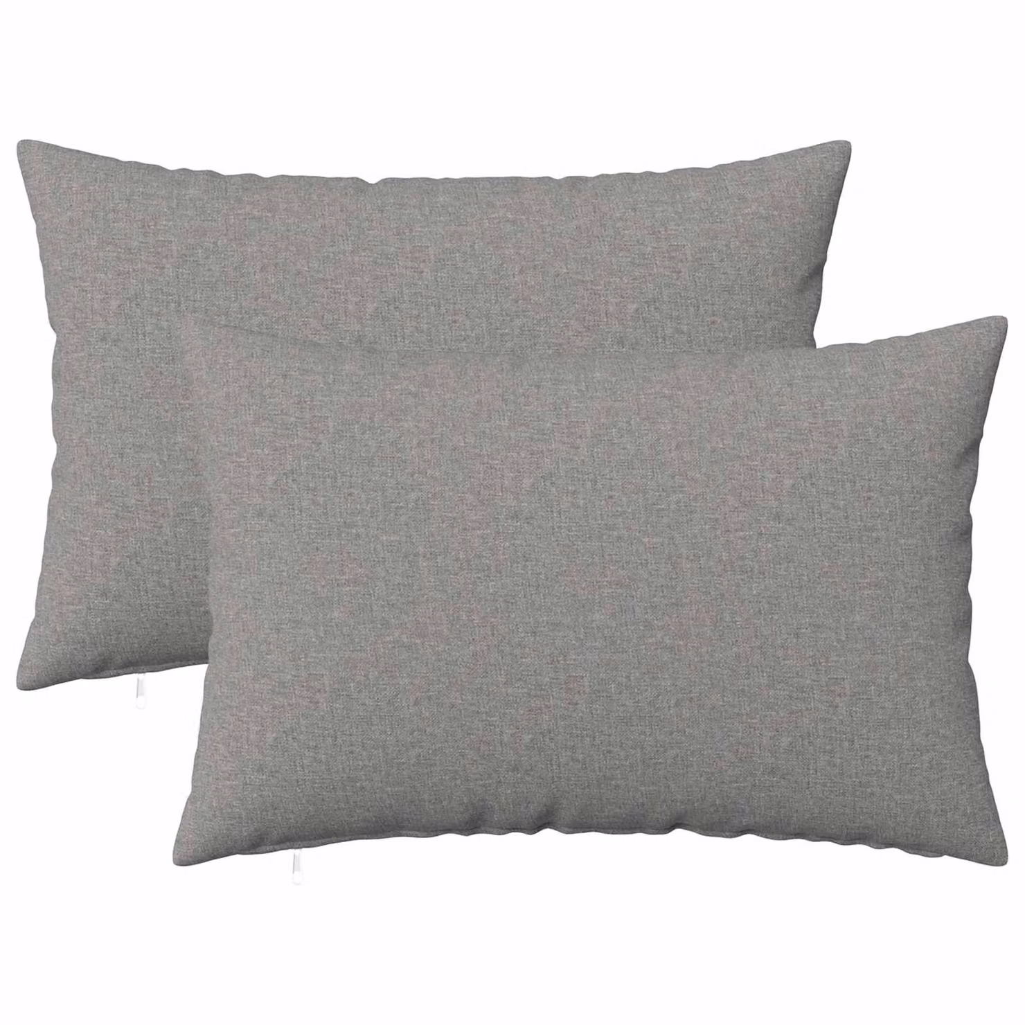 Set di 2 cuscini HEERLEN vidaXL Grigio, tessuto lavabile con fodera rimovibile, 50 x 70 cm