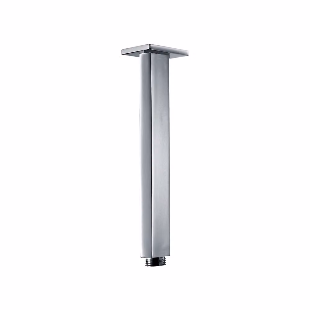 Braccio doccia a soffitto acciaio inox quadrato 20 cm KYOTO - Satinato