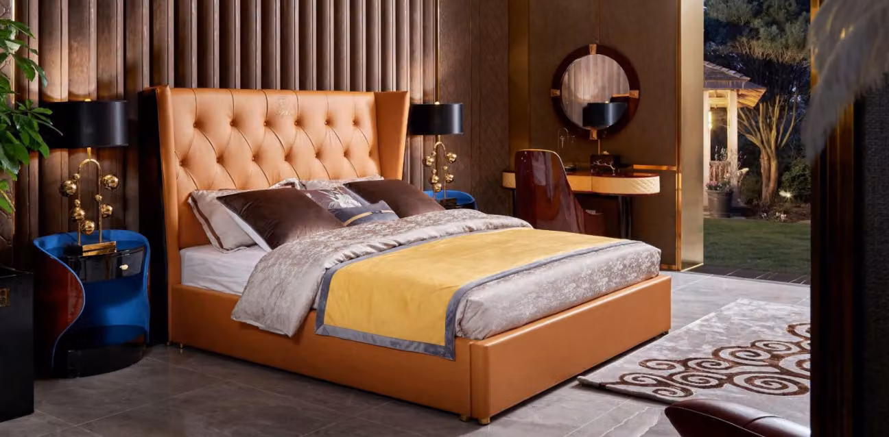 Bett Polster Design Luxus Doppel Hotel Betten Luxus Hotel 180x200 Chesterfield