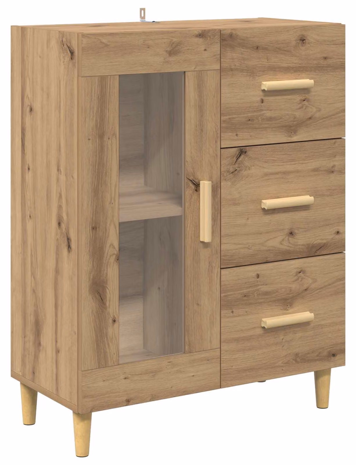 Credenza Rovere artigianale 69,5 x 34 x 90 cm Legno multistrato