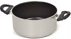Casseruola in alluminio antiaderente Piardinox Fireworks Grigio e Nero 12 cm