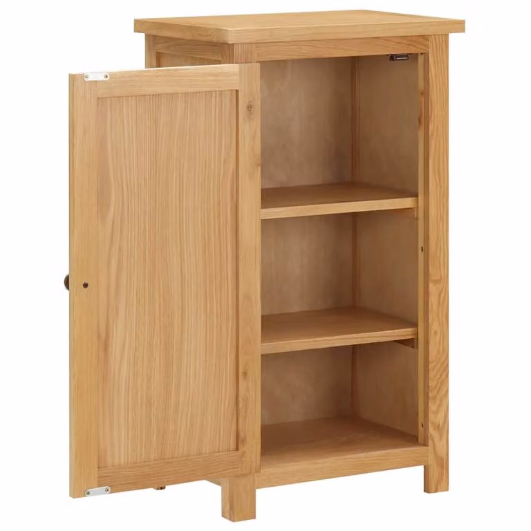 Credenza 45x32x85 cm in Legno Massello di Rovere