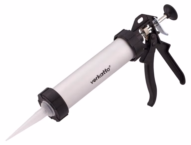 Pistola per silicone leggera con ugello dotato di tappo