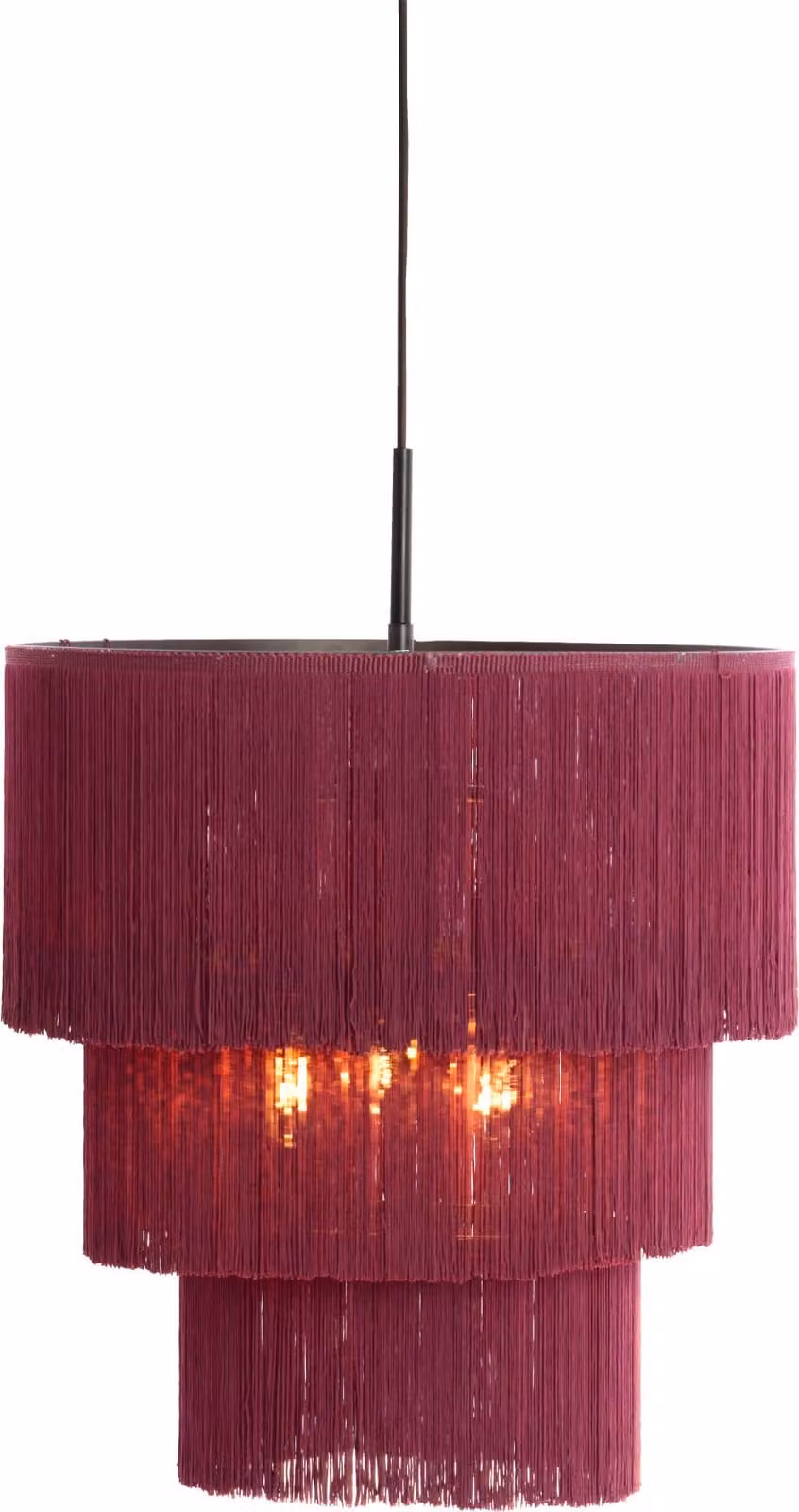 Lampada a sospensione - viola - MALAIKA - metallo - Ø 45cm - E27 - 2990887 - Light & Living