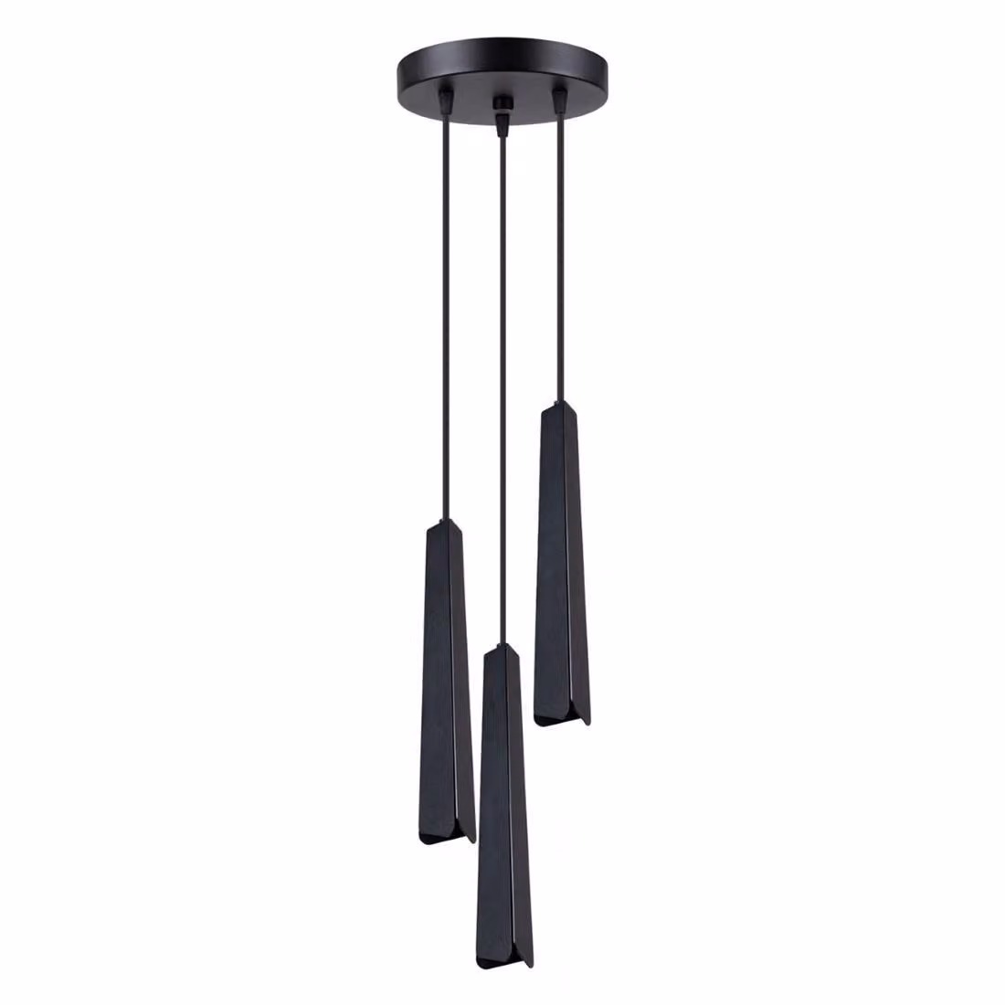 Lampada a sospensione PRYSM 3P nero 3xG9 8W acciaio 120x19.5x19.5cm Sollux Lighting