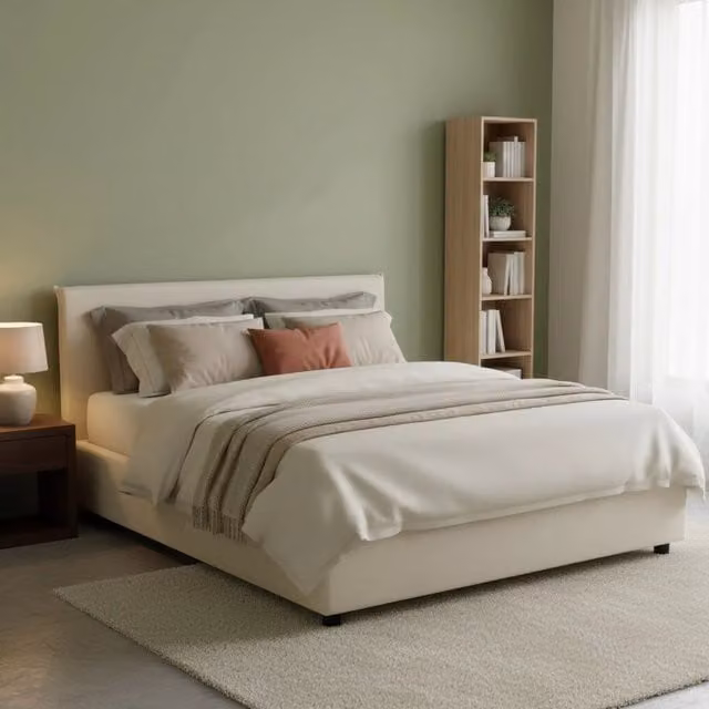 Letto Matrimoniale Anassimene Talamo Italia con Materasso Incluso, Beige, L/P: 160 x 200 cm