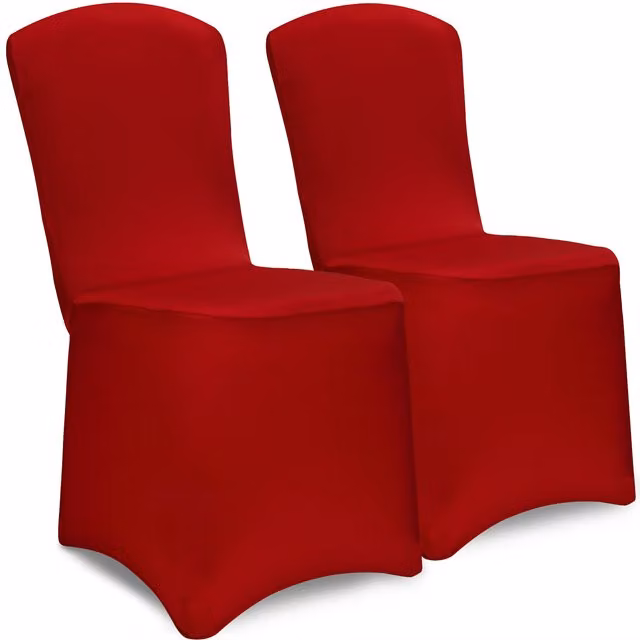 Set di 2 coprisedia Detex® in tessuto elasticizzato rosso bordeaux lavabile