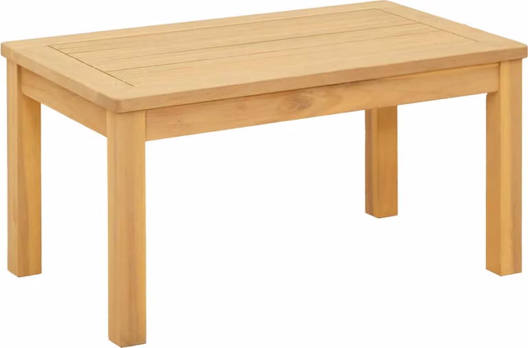 Tavolino da salotto Acacia chiaro 70 x 40 x 36 cm