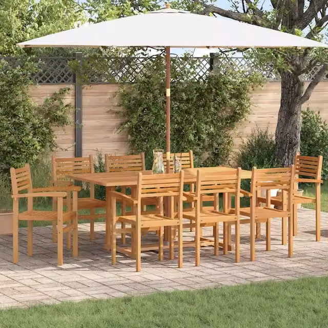 Sedia 8 pz Marrone Legno di teak solido 3375765
