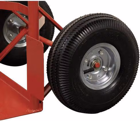 Carrello manuale FERM "TTM1028" portata 225 kg, gommato rosso/nero