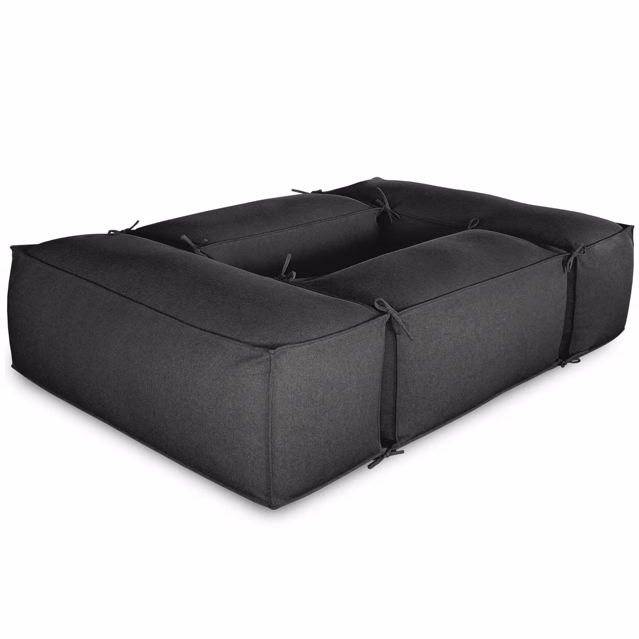 Salottino da esterno 2+2 moduli Grigio scuro
