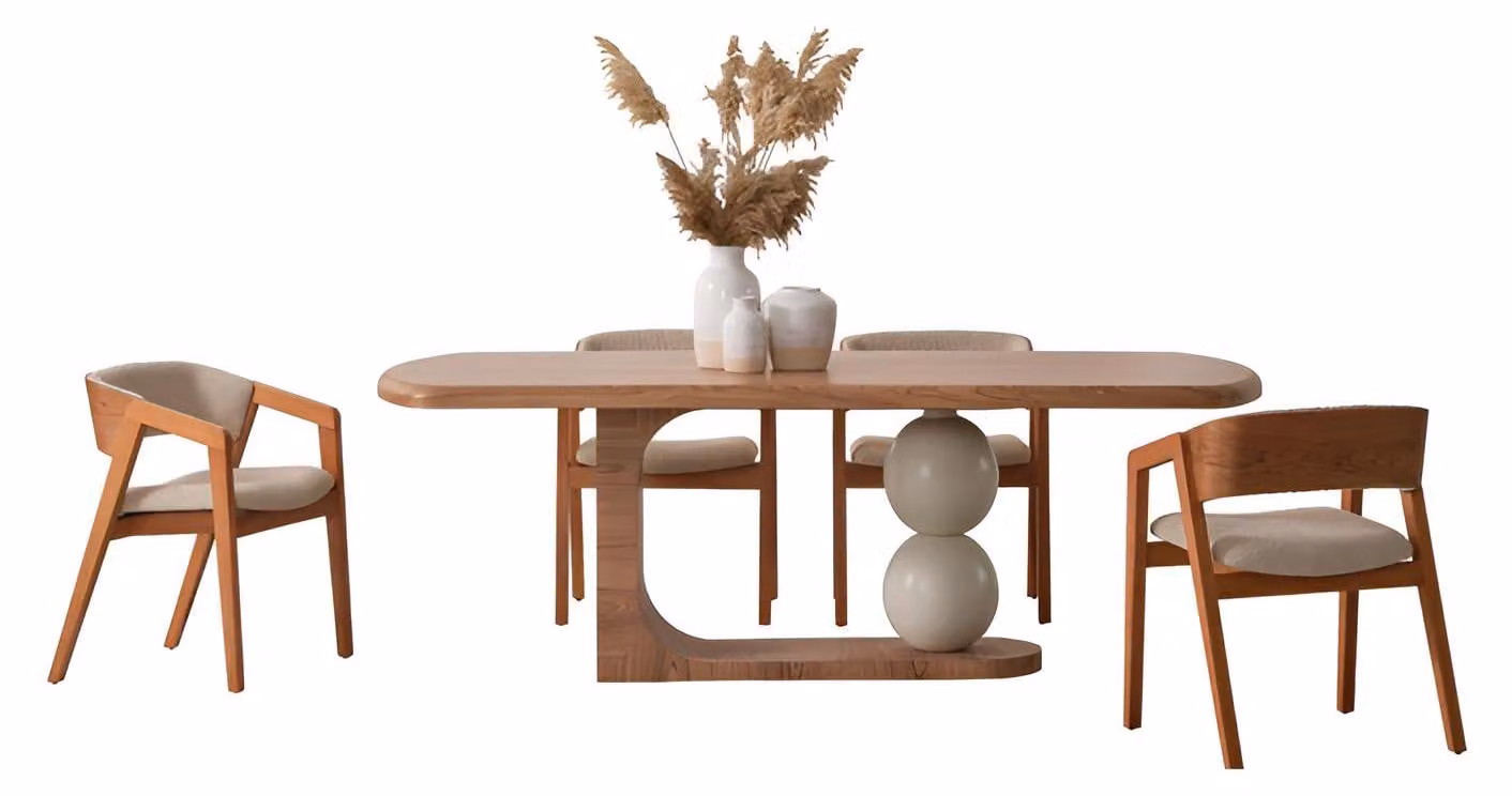 Moderner Essstuhl aus Holz mit Polsterung und stilvollem Design luxuriöse Möbel