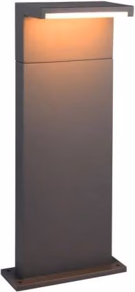Paletto da giardino LED CCT nero 50 cm IP65 Trio RAVI