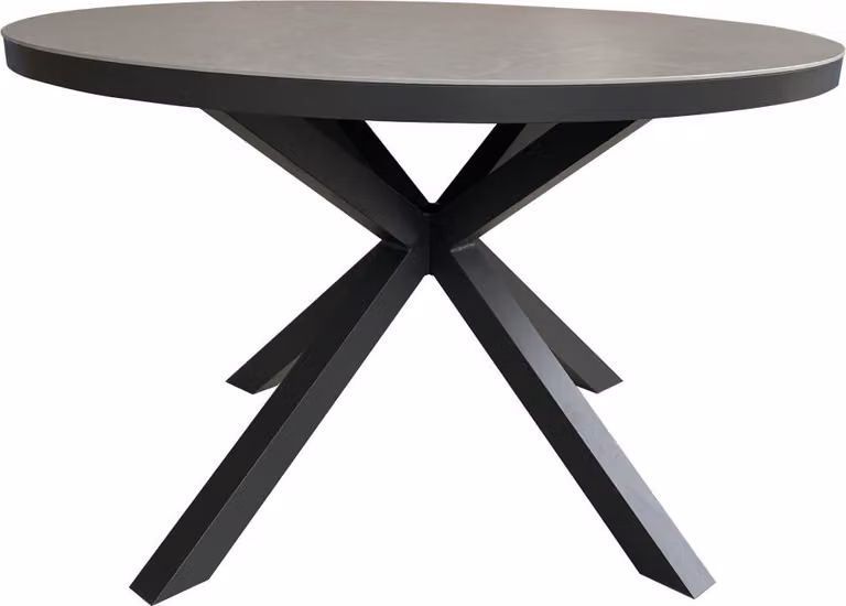 Tisch Almeria 120cm rund grigio chiaro Alluminio