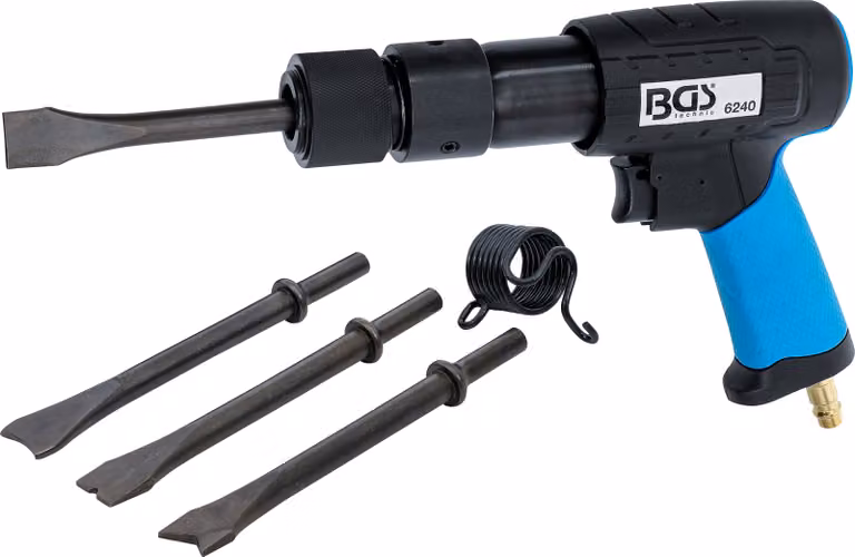 BGS Set di martelli pneumatici con mandrino a serraggio rapido 10 mm - 6240