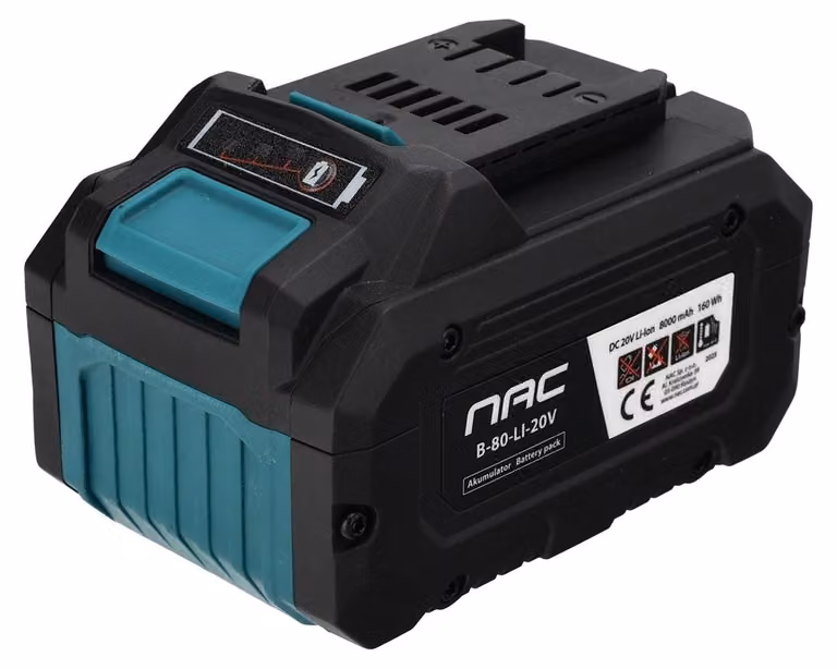 Batteria NAC B-80-LI-20V, 8 Ah
