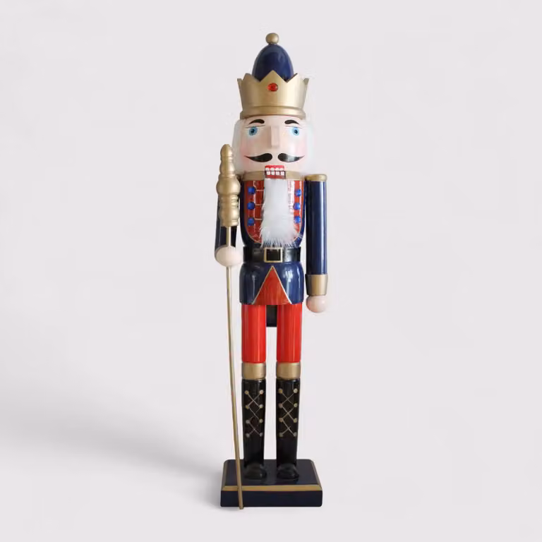 Aliso - Statuetta di schiaccianoci di Natale in legno H 55