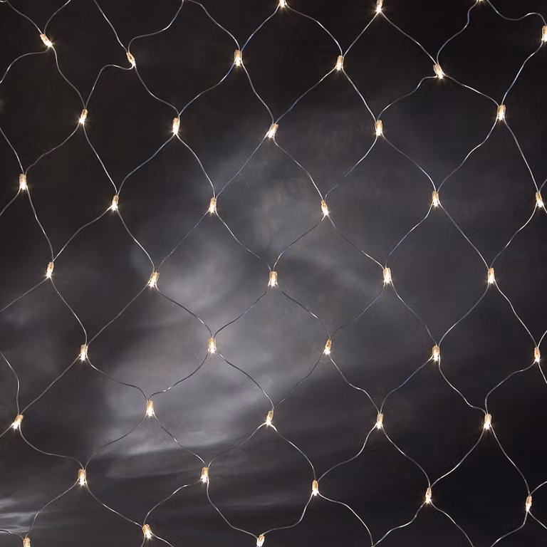 Micro rete luminosa bianca trasparente 160 luci 2 X 1 M rete bianca trasparente per interni ed esterni