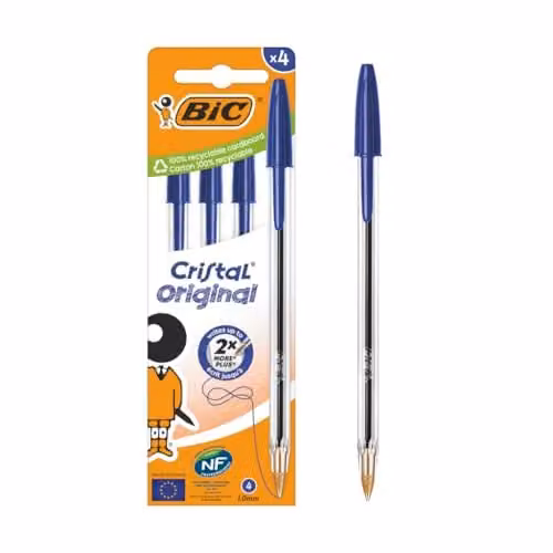 BLISTER 4 CRISTAL ORIGINAL BLU