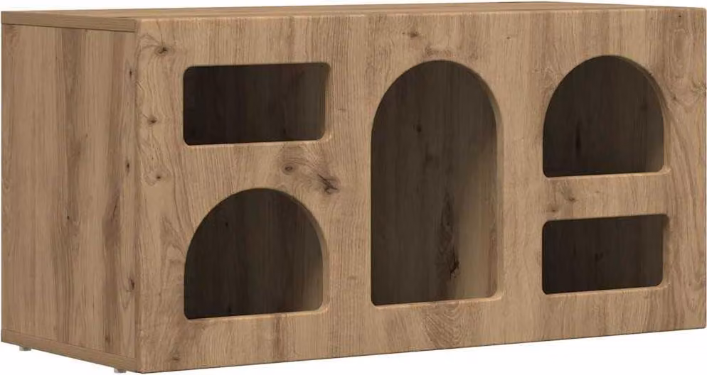 Mobile TV Rovere artigianale 80 x 35 x 40 cm Legno multistrato