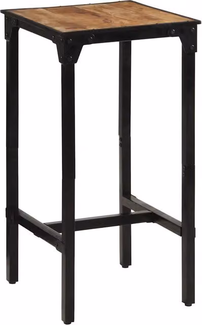 Tavolo da Bar 60x55x107 cm in Legno Grezzo Massello di Mango CFW3087685