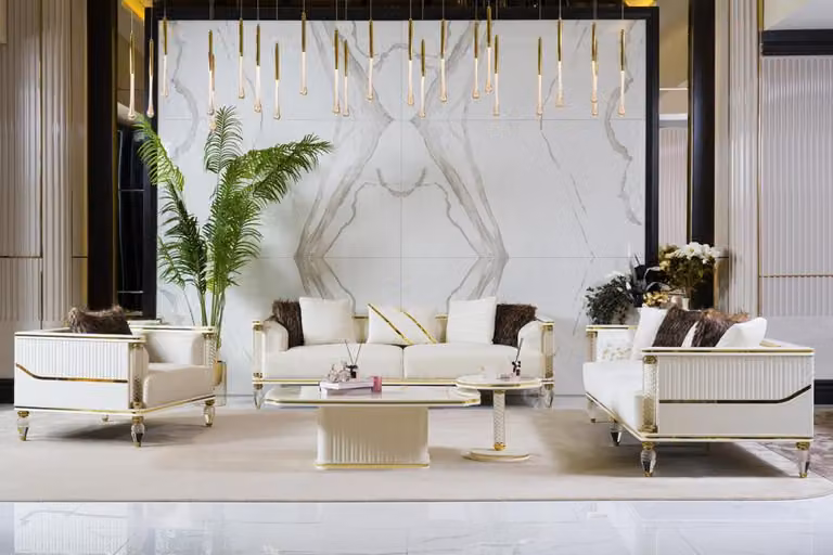 Wohnzimmer Set 3+3+1+2x Couchtisch – Für Ihre Einrichtung: Komfort und Eleganz