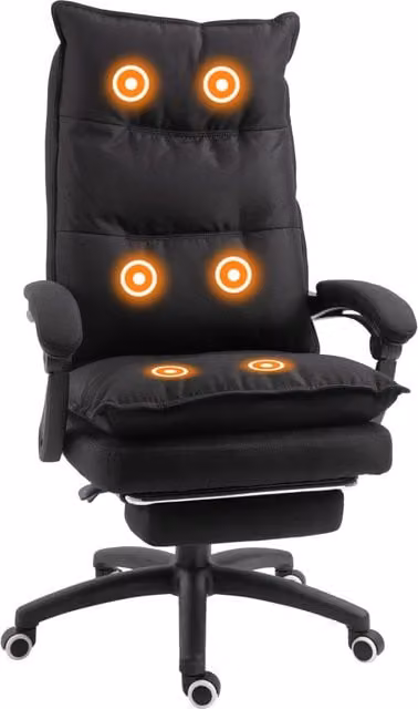Poltrona massaggiante ergonomica ¨C Minimal ¨C tessuto nero