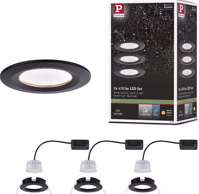 Paulmann Luce da incasso LED Nova basic set rigido