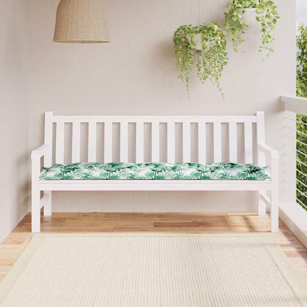 Cuscino per panca vidaXL verde in tessuto Oxford impermeabile e traspirante L: 180 cm, P: 50 cm, H: 7 cm