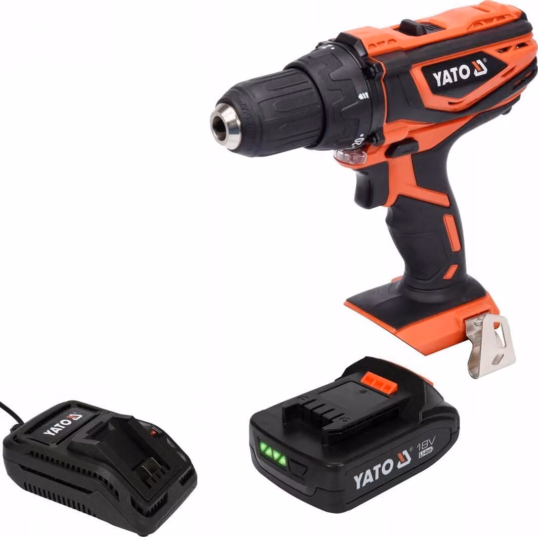 Trapano avvitatore a batteria 18V (1x batteria ricaricabile 2Ah+caricatore)