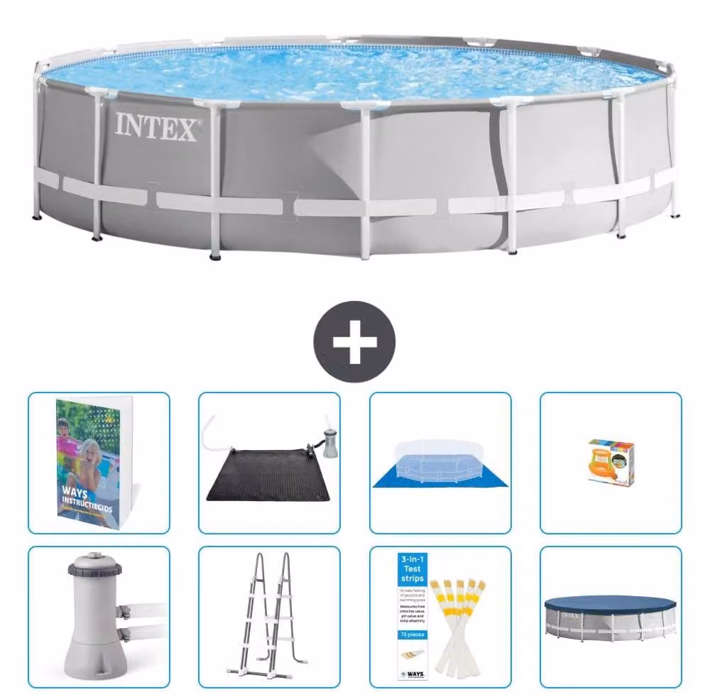 Struttura per piscina a forma di prisma - 427x107 cm - composta da 7 elementi - modello S559