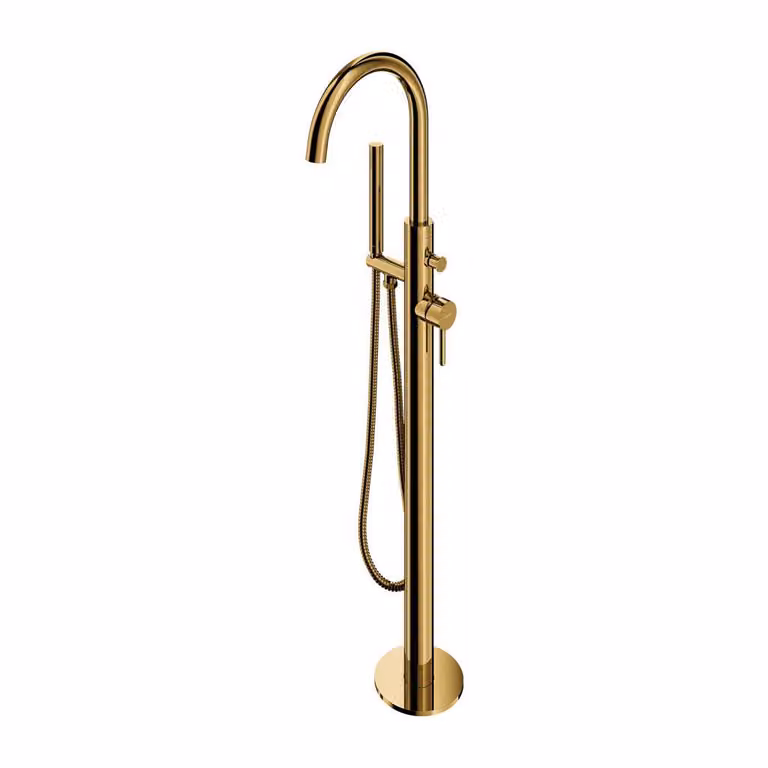 Omnires Y Y1233GL Miscelatore vasca a pavimento, oro