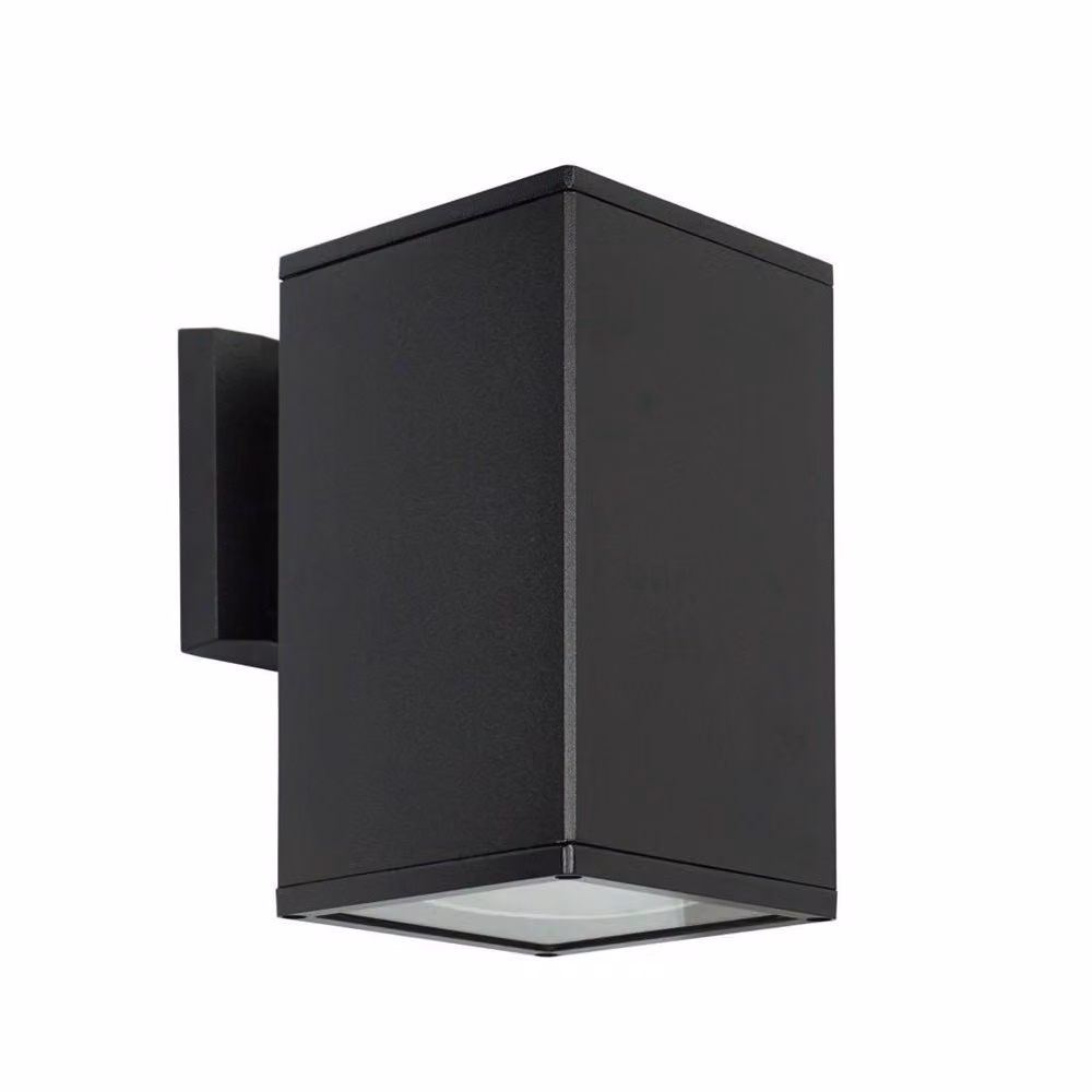 Lampada da parete esterna, dimensioni 20x12 cm, 1 attacco E27, colore nero, grado di protezione IP54, modello SU-MA 8002 BL